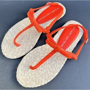 STUART WEITZMAN Felicity Slingback Espadrille Sandal Women's Size 6.5 US NEW